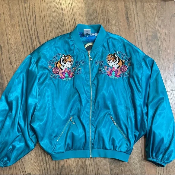 Disney Princess Jasmine Bomber Jacket-Size Large - Picture 1 of 7